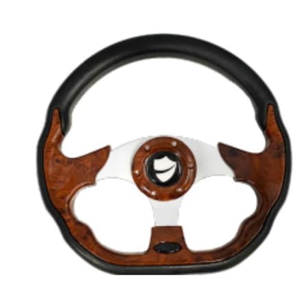 Club Clean Steering Wheel, Woodgrain SWheel WG
